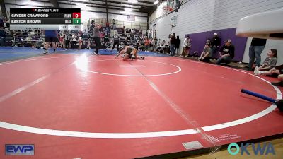 84-88 lbs Rr Rnd 1 - Cayden Crawford, Pawhuska Elks Takedown vs Easton Brown, Blackwell Wrestling Club