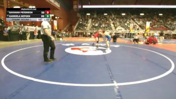 170 lbs Champ. Round 1 - Savanah Peterson, Sundance vs Gabriela Nepgen, Wheatland