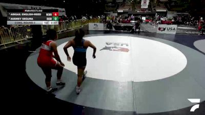 Cons. Round 5 - Abigail English-Reed, Will C Wood High School Wrestling vs Audrey Segura, Redwood High School Wrestling