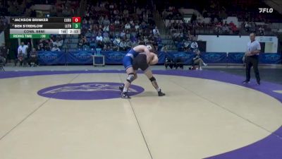 197 lbs Cons. Semi - Ben Strehlow, Luther vs Jackson Brinker, Cornell College