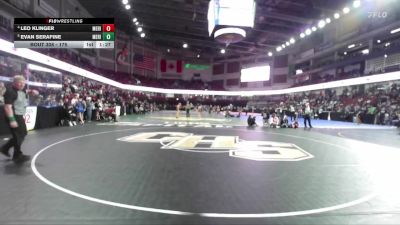 175 lbs Quarterfinal - Evan Serafine, Meridian vs Leo Klinger, Meridian