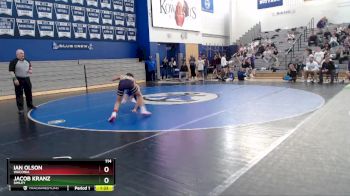 114 lbs Round 2 - Ian Olson, Waconia vs Jacob Kranz, Simley