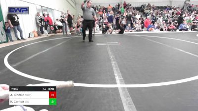 70 lbs Rr Rnd 3 - Antonio Kincaid, Runestone vs Kyson Carlton, Stilwell Youth Wrestling