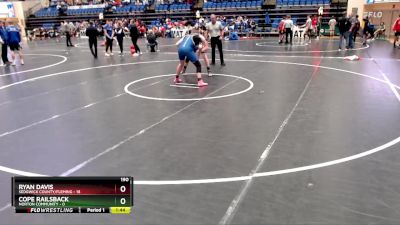 190 lbs Round 5 - Ryan Davis, Sedgwick County/Fleming vs Cope Railsback, Norton Community