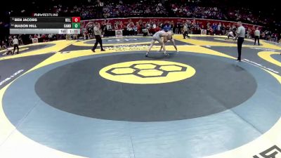 D2-144 lbs Champ. Round 1 - Ben Jacobs, Bellevue vs Mason Hill, Cambridge