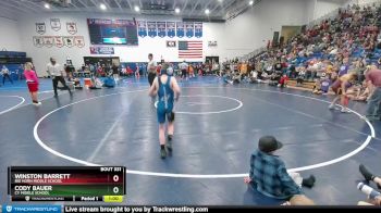 70 lbs Cons. Round 1 - Winston Barrett, Big Horn Middle School vs Cody Bauer, CY Middle School