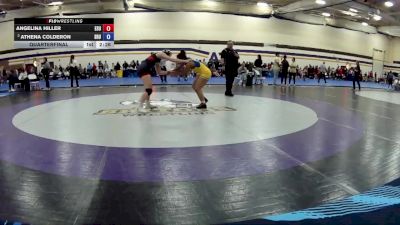138 lbs Quarterfinal - Athena Colderon, Siena Heights University vs Angelina Hiller, East Stroudsburg University