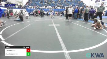 76 lbs Rr Rnd 3 - Taylan Green, Harrah Little League Wrestling vs Ryker Johnson, Division Bell Wrestling