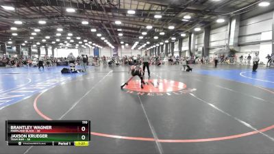 110 lbs Rd# 10- 4:00pm Saturday Final Pool - Brantley Wagner, Maryland BLACK vs Jaxson Krueger, Team BAM