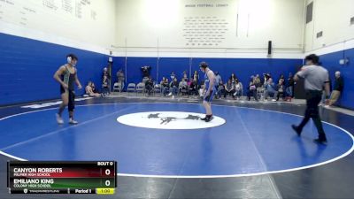 171 lbs Cons. Semi - Emiliano King, Colony High School vs Canyon Roberts, Palmer High School