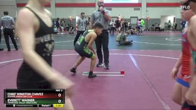 90 lbs Semifinal - Everett Wagner, Tennessee Valley Wrestling vs Chief Winston Chavez, Elevate Wrestling Club
