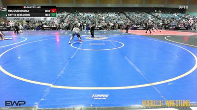 73 lbs 5th Place - Mia Dominguez, Crusader Wrestling vs Kathy Waldron, Milo Wrestling Club