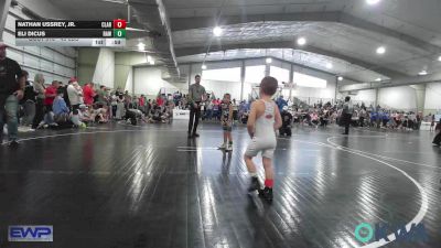 49 lbs Round Of 16 - Nathan Ussrey, Jr., Claremore Wrestling Club vs Eli Dicus, Raw Wrestling Club