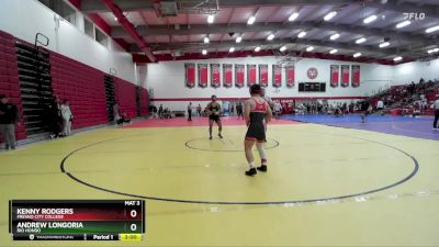 157 lbs Cons. Round 6 - Kenny Rodgers, Fresno City College vs Andrew Longoria, Rio Hondo