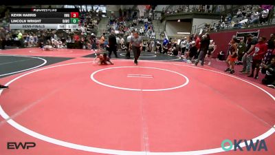 58 lbs Semifinal - Kevin Harris, HURRICANE WRESTLING ACADEMY vs Lincoln Wright, Broken Arrow Wrestling Club