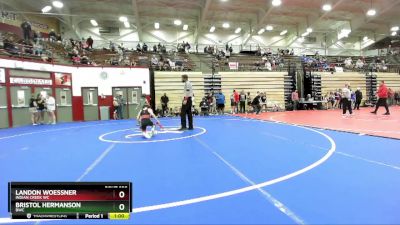 66-71 lbs Round 1 - Landon Woessner, Indian Creek WC vs Bristol Hermanson, BWC