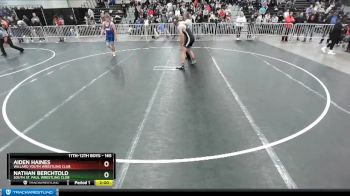 165 lbs Champ. Round 1 - Nathan Berchtold, South St. Paul Wrestling Club vs Aiden Haines, Willard Youth Wrestling Club