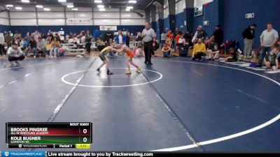 58 lbs Quarterfinal - Kole Bugner, Lewiston WC vs Brooks Pingree, All In Wrestling Academy