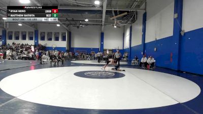 132 lbs Consi Of 8 #2 - Ryan Nero, Longmeadow vs Matthew Batista, Worcester Tech