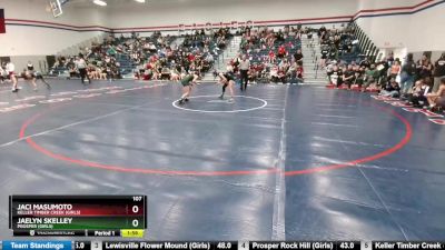 107 lbs Round 4 - Jaci Masumoto, Keller Timber Creek (Girls) vs Jaelyn Skelley, Prosper (Girls)