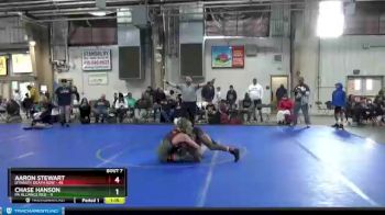 130 lbs Round 3 (6 Team) - Aaron Stewart, Dynasty Death Row vs Chase Hanson, PA Alliance Red