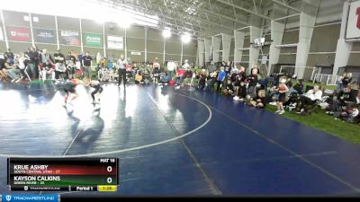 45 lbs Round 2 (4 Team) - Kayson Calkins, Green River vs Krue Ashby, South Central Utah