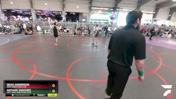 120 lbs Quarterfinal - Nathan Sanchez, Katy Area Wrestling Club vs Sean Anderson, Rock Wrestling Club