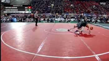 3A 138 lbs Cons. Round 3 - Gavin Peterson, West Side vs Brylee Ganske, Salmon