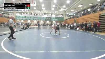 144 lbs Quarterfinal - Justin Torres, Brawley vs Marcus Kuo, Arroyo