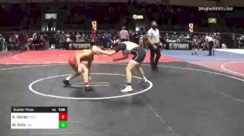 130 lbs Quarterfinal - Katie Gomez, Pounders WC vs Madison Ortiz, Loglv