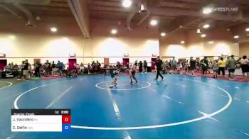 31 lbs Quarterfinal - Jacob Saunders, Missouri vs Caleb Delfin, Driller Wrestling Club