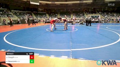 132 lbs Rr Rnd 3 - Julius Caygill, R.A.W. vs Jaxon Newcomb, Ada Youth Wrestling