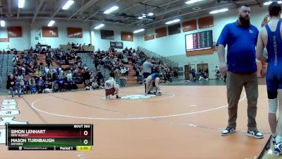 150 lbs Quarterfinal - Simon Lenhart, New Albany vs Mason Turnbaugh, Ontario