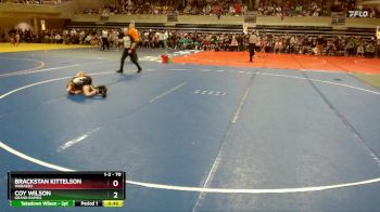 70 lbs Cons. Semi - Brackstan Kittelson, Wabasso vs Coy Wilson, Grand Rapids