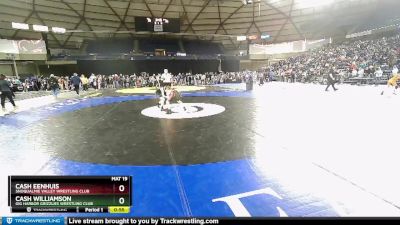 82 lbs Champ. Round 1 - Cash Eenhuis, Snoqualmie Valley Wrestling Club vs Cash Williamson, Gig Harbor Grizzlies Wrestling Club