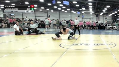 120 lbs Rr Rnd 2 - Eli Kincaide, Indiana Outlaws Yellow - HSB vs Michael Santos, GT Zilla - HSB
