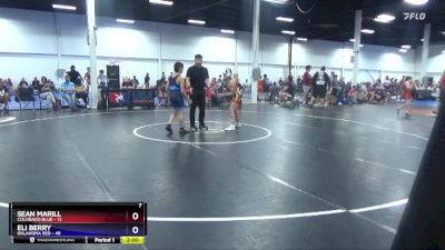 102 lbs Round 4 (6 Team) - Sean Marill, Colorado Blue vs Eli Berry, Oklahoma Red