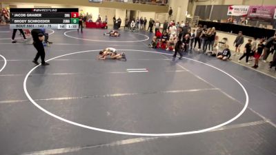 14U - 75 lbs 1st Place Match - Jacob Graber, Summit Wrestling Academy vs Brody Schroeder, Zumbrota-Mazeppa