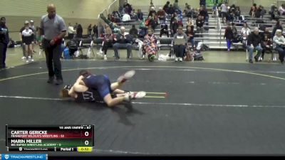 82 lbs Quarterfinal - Marin Miller, Big Rapids Wrestling Academy vs Carter Gericke, Frankfort Wildcats Wrestling