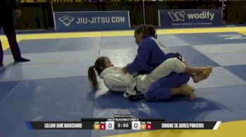 Beatrice Z Jin vs Simone De Abreu Pinheiro 2026 Pan Jiu Jitsu IBJJF Championship