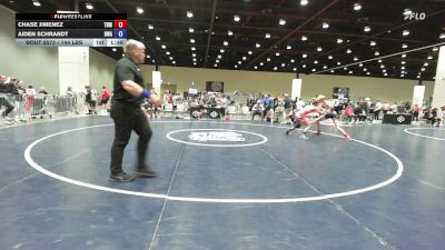 144 lbs Cons. Rd Of 16 - Chase Jimenez, Team New Mexico vs Aiden Schrandt, Heartland Wrestling Academy