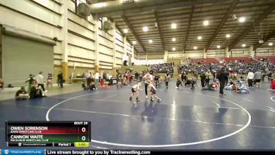 55 lbs 3rd Place Match - Owen Sorenson, Davis Wrestling Club vs Cannon Waite, Excalibur Wrestling Club