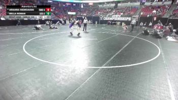 Girls 152 lbs Champ. Round 1 - Arianna Niemojuski, Kewaunee-Girls vs Bella Roman, Ashland-Girls