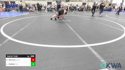 90 lbs Quarterfinal - Ermani Monroe, Woodward Youth Wrestling vs Leland Holden, Ponca City Wildcat Wrestling