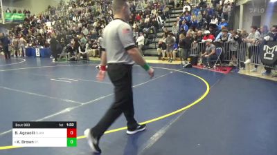 127 lbs Semifinal - Brenden Agcaoili, Slam Academy-NV vs Karson Brown, St. Edward-OH