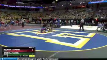 125 lbs Champ. Round 1 - Marissa Sanabria, Holt vs Brionna Madden, Belton