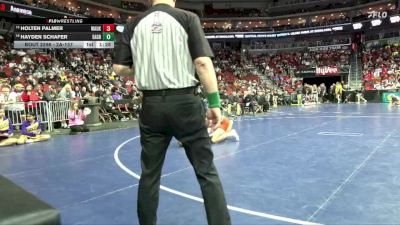 2A-157 lbs Cons. Round 2 - Holten Palmer, Waukon vs Hayden Schafer, Eagle Grove