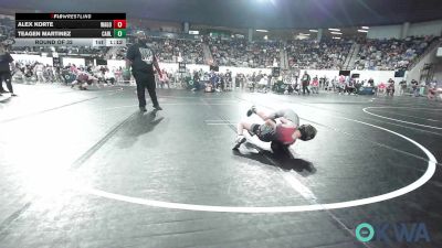 55 lbs Round Of 32 - Alex Korte, Wagoner Takedown Club vs Teagen Martinez, Carl Albert