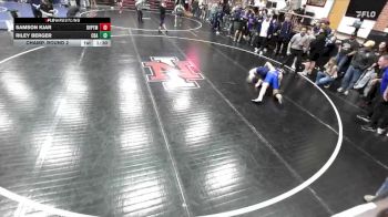 165 lbs Champ. Round 2 - Riley Berger, Coeur D`Alene High School vs Samson Kjar, Davenport