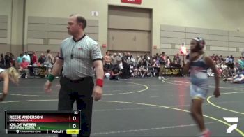 116 lbs Round 3 (10 Team) - Khloe Weber, Beast Mode WA Pink vs Reese Anderson, Untouchables